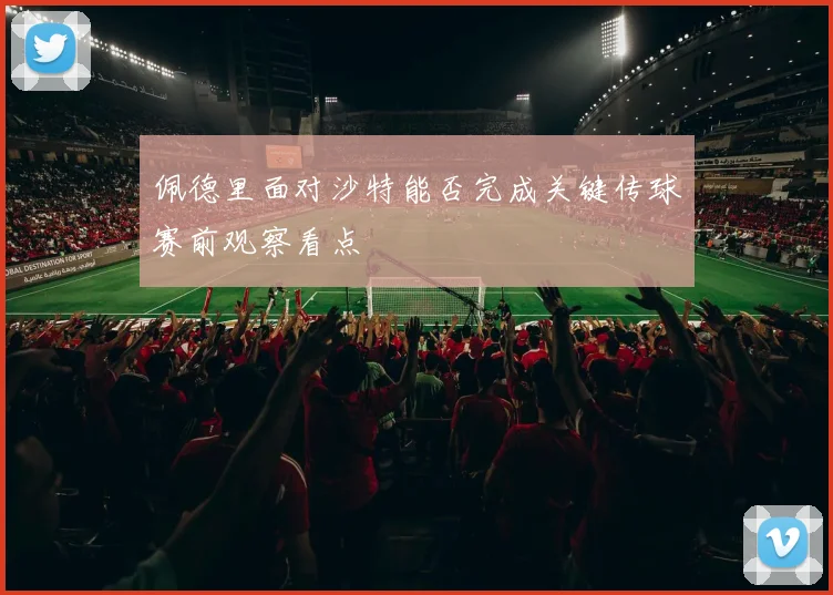 佩德里面对沙特能否完成关键传球赛前观察看点